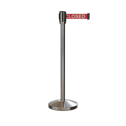 7.5 Ft. / RED WITH "THIS LINE IS CLOSED" WHITE LETTERS
