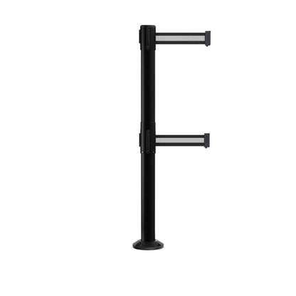 NO WEATHER TREATMENT / BLACK WITH WHITE HORIZONTAL STRIPE