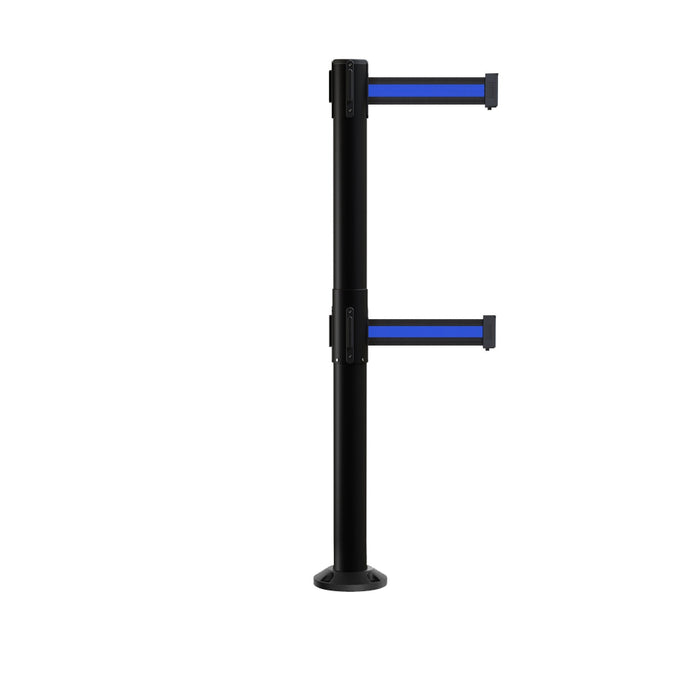 YES WEATHER TREATED / BLACK WITH HORIZONTAL BLUE STRIPE