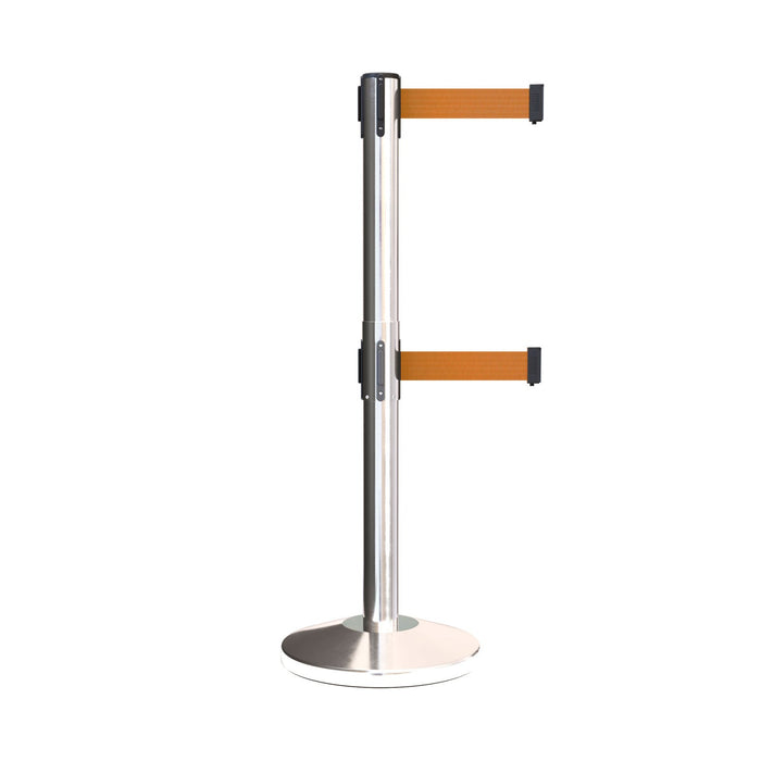 POLISHED STAINLESS STEEL / ORANGE