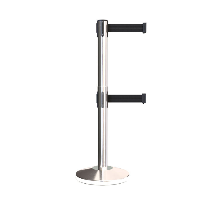 POLISHED STAINLESS STEEL / BLACK