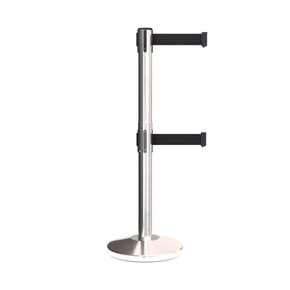 POLISHED STAINLESS STEEL / BLACK
