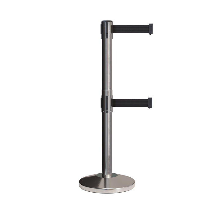 SATIN STAINLESS STEEL / BLACK