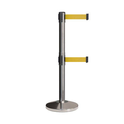 SATIN STAINLESS STEEL / YELLOW