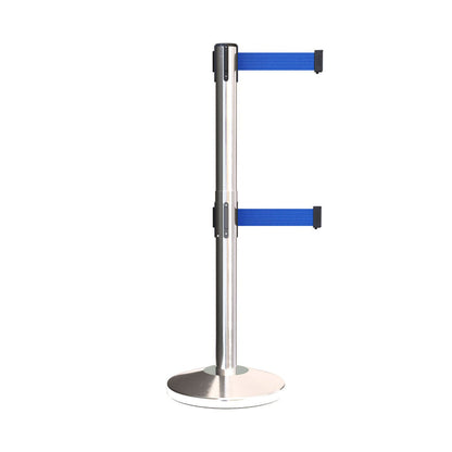 POLISHED STAINLESS STEEL / BLUE