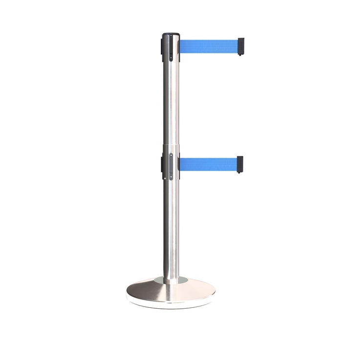 POLISHED STAINLESS STEEL / LIGHT BLUE