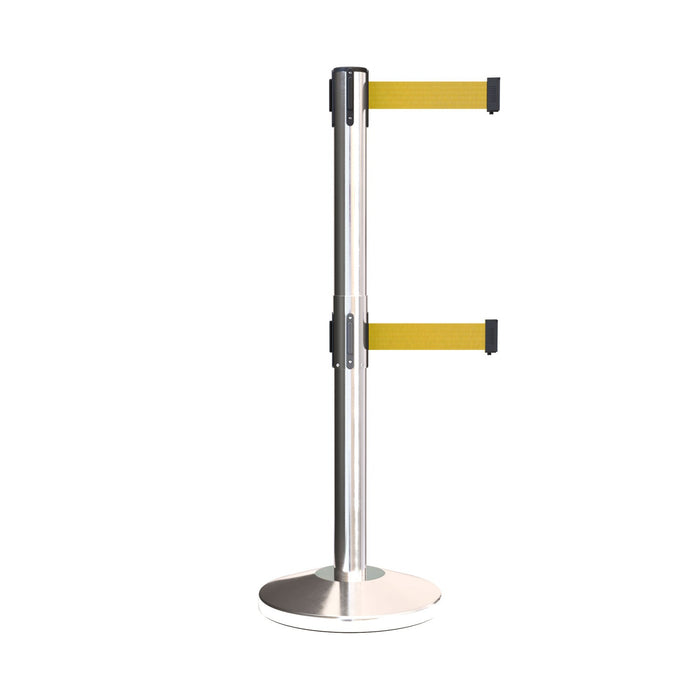 POLISHED STAINLESS STEEL / YELLOW