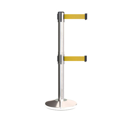 POLISHED STAINLESS STEEL / YELLOW