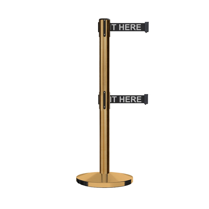 7.5 Ft. / BLACK WITH "PLEASE WAIT HERE" WHITE LETTERS