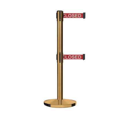 7.5 Ft. / RED WITH "THIS LINE IS CLOSED" WHITE LETTERS