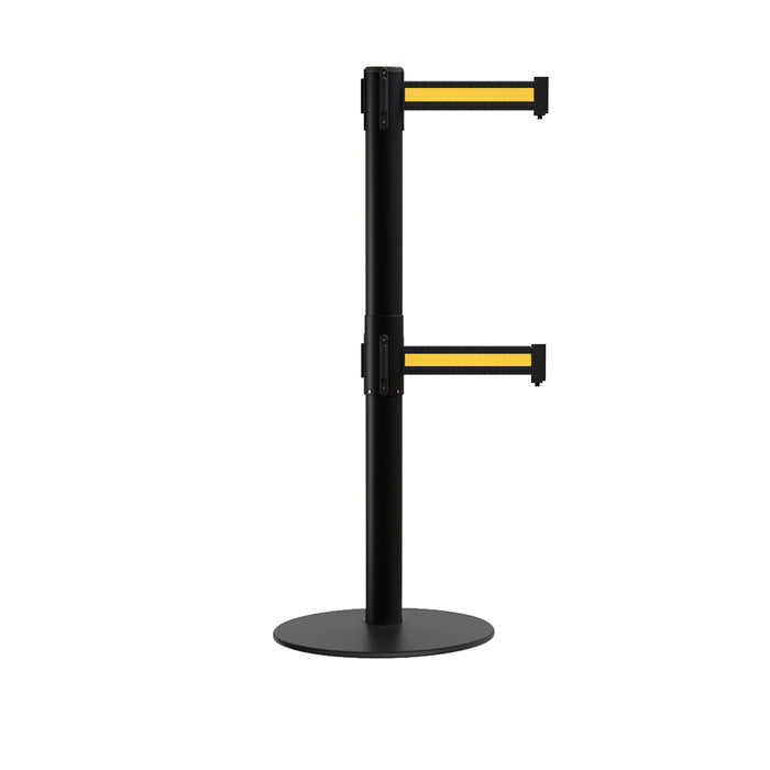 BLACK WITH YELLOW HORIZONTAL STRIPE