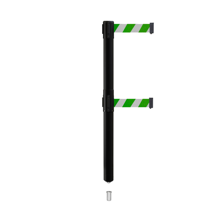 GREEN AND WHITE DIAGONAL
