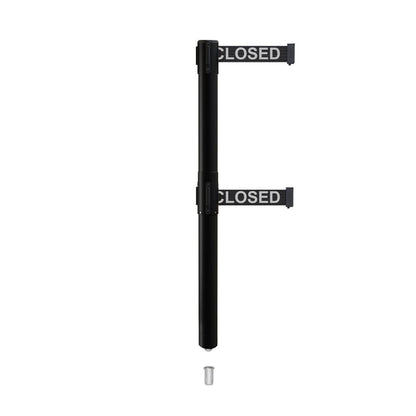 BLACK WITH "THIS LINE CLOSED" WHITE LETTERS