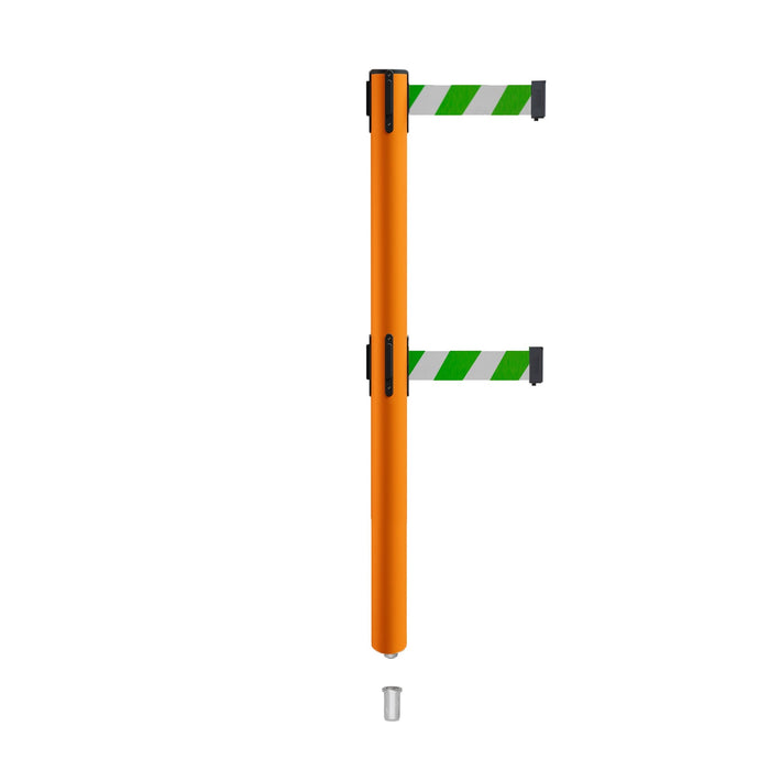 GREEN AND WHITE DIAGONAL