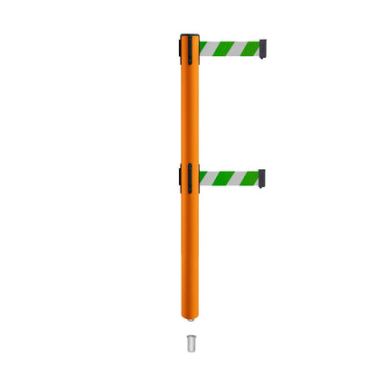 GREEN AND WHITE DIAGONAL