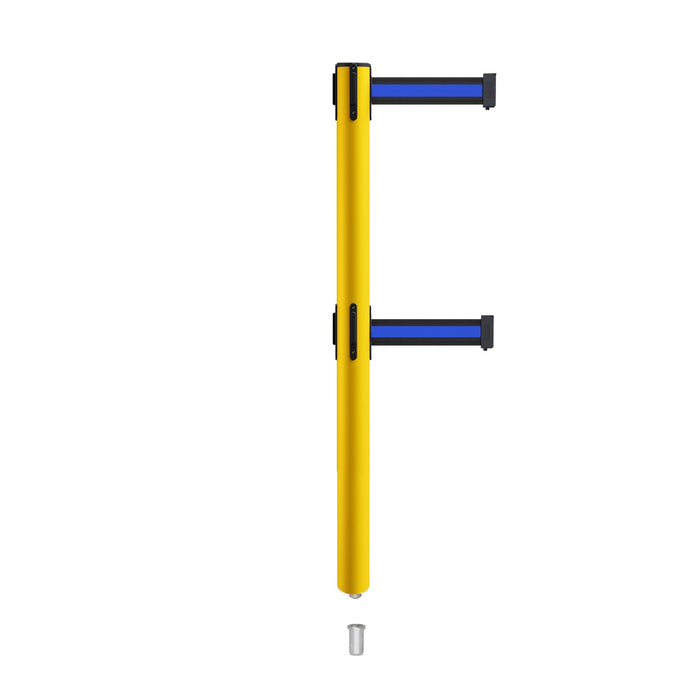 BLACK WITH HORIZONTAL BLUE STRIPE