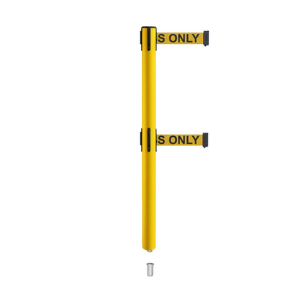 YELLOW WITH "AUTHORIZED ACCESS ONLY" BLACK LETTERS