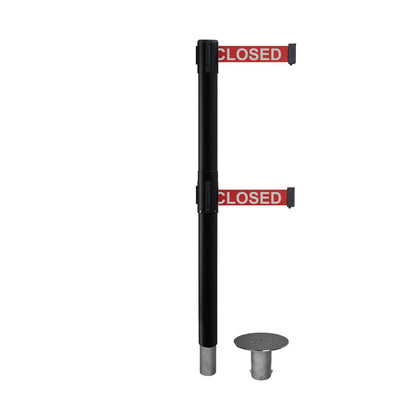 NO WEATHER TREATMENT / RED WITH "THIS LINE IS CLOSED" WHITE LETTERS