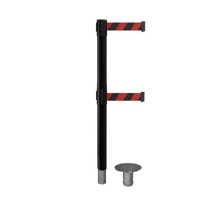 NO WEATHER TREATMENT / BLACK AND RED DIAGONAL