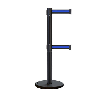 BLACK WITH HORIZONTAL BLUE STRIPE / NO WEATHER TREATMENT