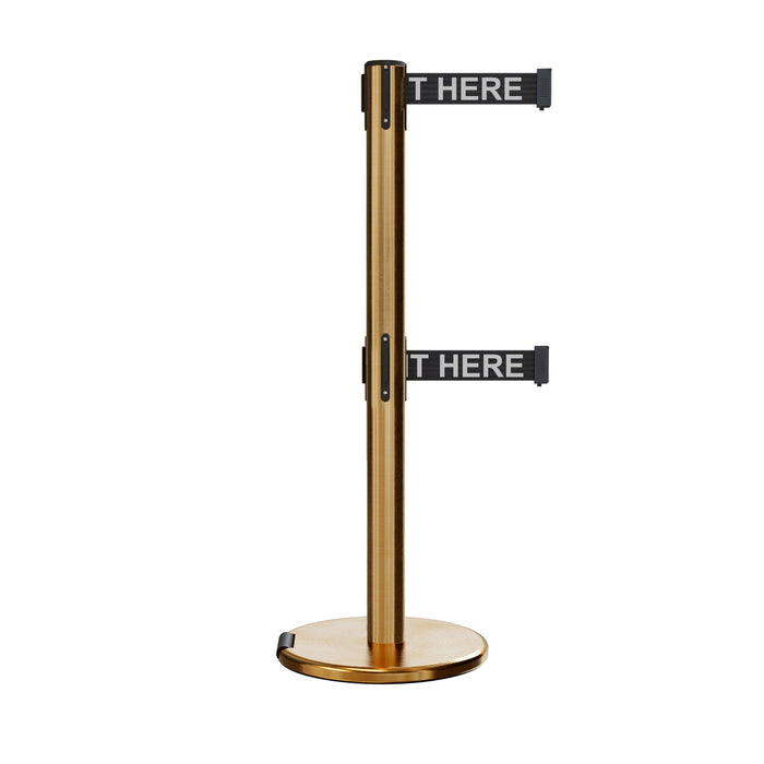 7.5 Ft. / BLACK WITH "PLEASE WAIT HERE" WHITE LETTERS