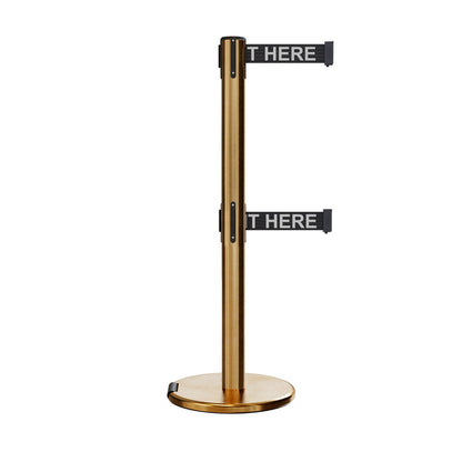 7.5 Ft. / BLACK WITH "PLEASE WAIT HERE" WHITE LETTERS