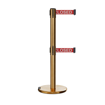 7.5 Ft. / RED WITH "THIS LINE IS CLOSED" WHITE LETTERS