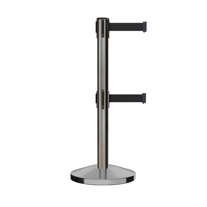 SATIN STAINLESS STEEL / Black