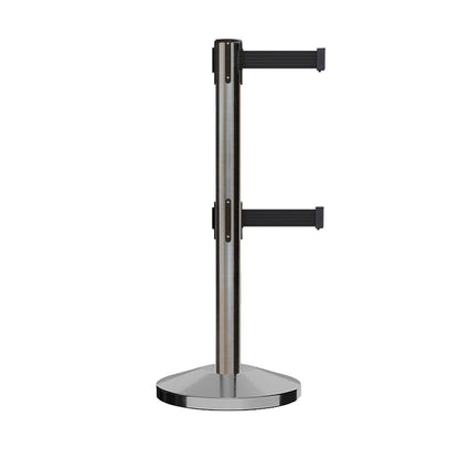 SATIN STAINLESS STEEL / Black