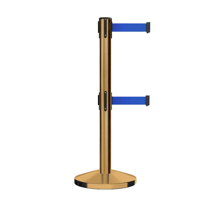SATIN BRASS / BLUE