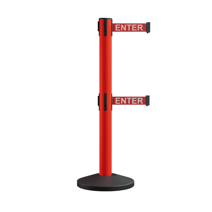 RED / RED WITH "CAUTION - DO NOT ENTER" WHITE LETTERS