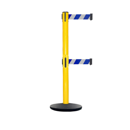 YES WEATHER TREATED / Blue and white diagonal