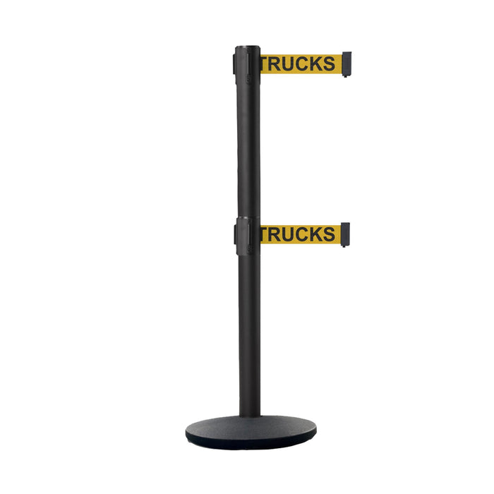 NO WEATHER TREATMENT / YELLOW WITH "DANGER - FORKLIFT TRUCKS" BLACK LETTERS