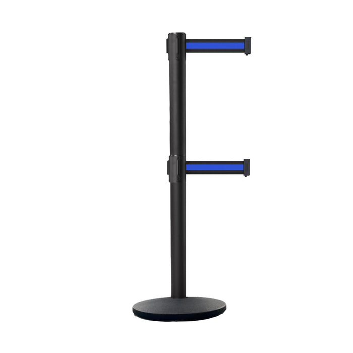 NO WEATHER TREATMENT / BLACK WITH HORIZONTAL BLUE STRIPE