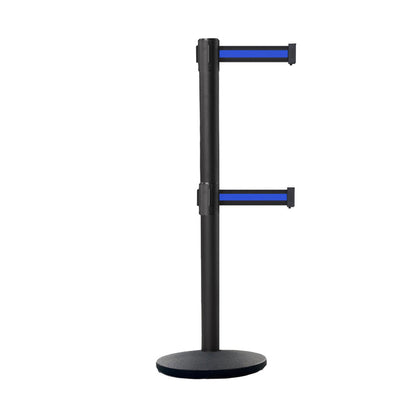 NO WEATHER TREATMENT / BLACK WITH HORIZONTAL BLUE STRIPE