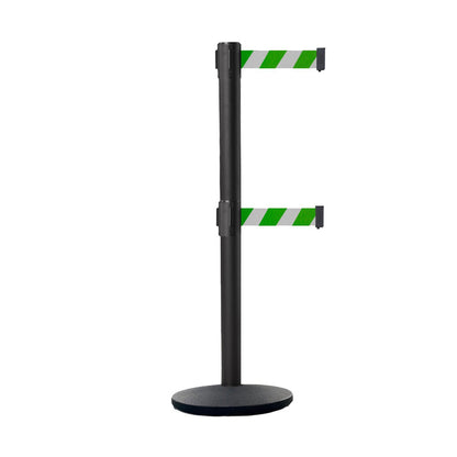 NO WEATHER TREATMENT / GREEN AND WHITE DIAGONAL