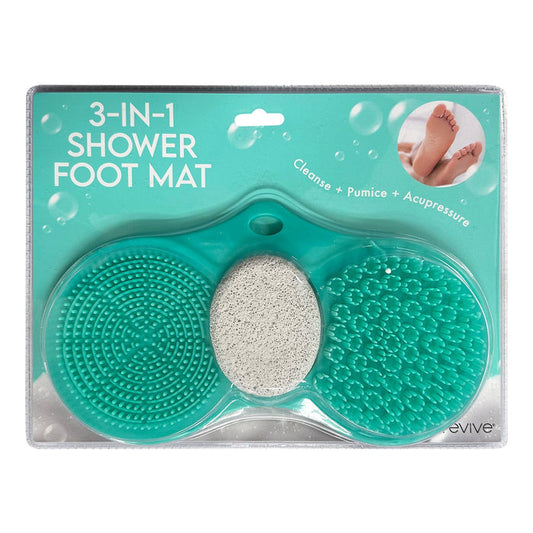 Revive 3-In-1 Shower Foot Scrubber Mat - ikatehouse