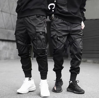 Ribbons Harem Joggers – Men’s Streetwear Cargo Pants