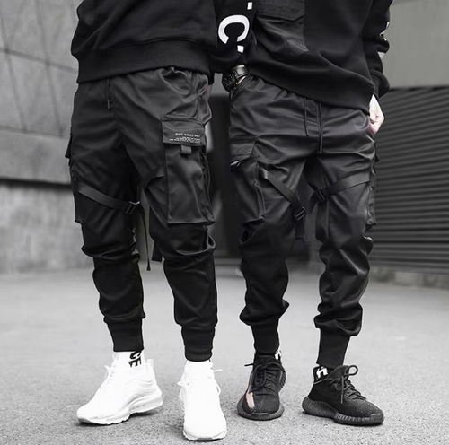 Ribbons Harem Joggers – Men’s Streetwear Cargo Pants