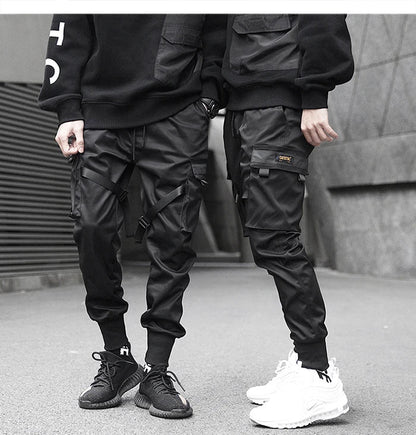 Ribbons Harem Joggers – Men’s Streetwear Cargo Pants