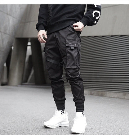 Ribbons Harem Joggers – Men’s Streetwear Cargo Pants