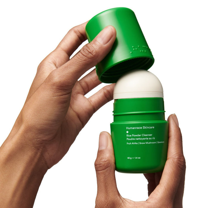 Humanrace-Rice Powder Cleanser-Skincare-5.ProductinHand-The Detox Market |