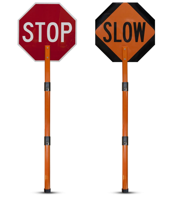 18″ Sign + 12″ Handle + 5 ft. Staff / .125″ Polyethylene Plastic