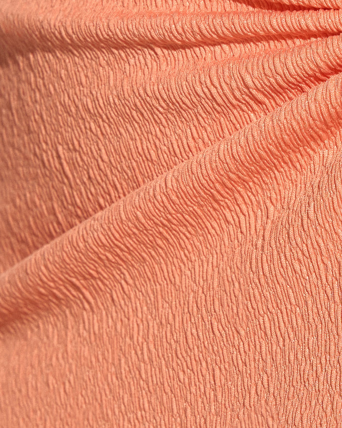 Fabric swatch of Ringy Mini Skirty - Crinkle Papaya