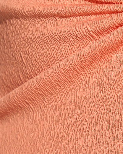 Fabric swatch of Ringy Mini Skirty - Crinkle Papaya