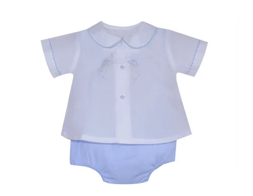 RN Avery Blue Boy Diaper Set