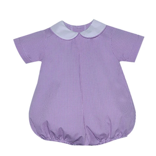 RN Sydney Lavender Gingham Boy Bubble