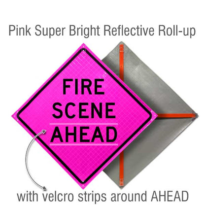 Roll Up Incident Warning Signs - Crowd Control Warehouse