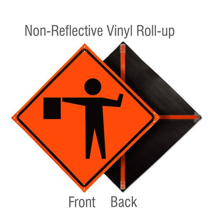 Roll Up Traffic Control Signs, 36 in. x 36 in. - Crowd Control Warehouse