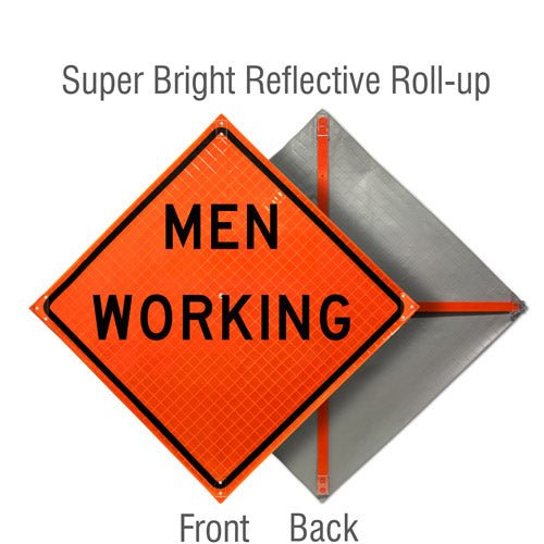 Fluorescent Super Bright™ Reflective Vinyl / Men Working
